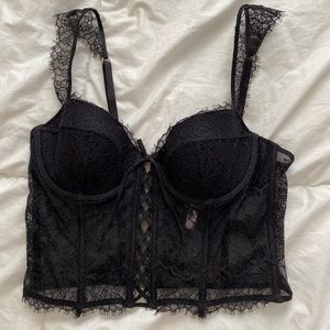 Victoria’s Secret Lace Black Corset Top